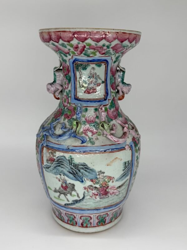 Famille Rose Vases, Chinese, 19th Century - Image 4