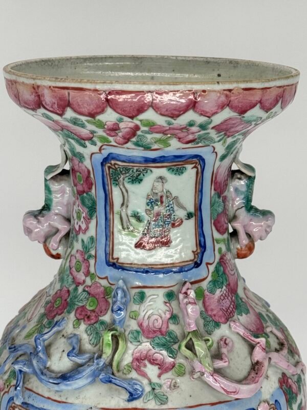Famille Rose Vases, Chinese, 19th Century - Image 5