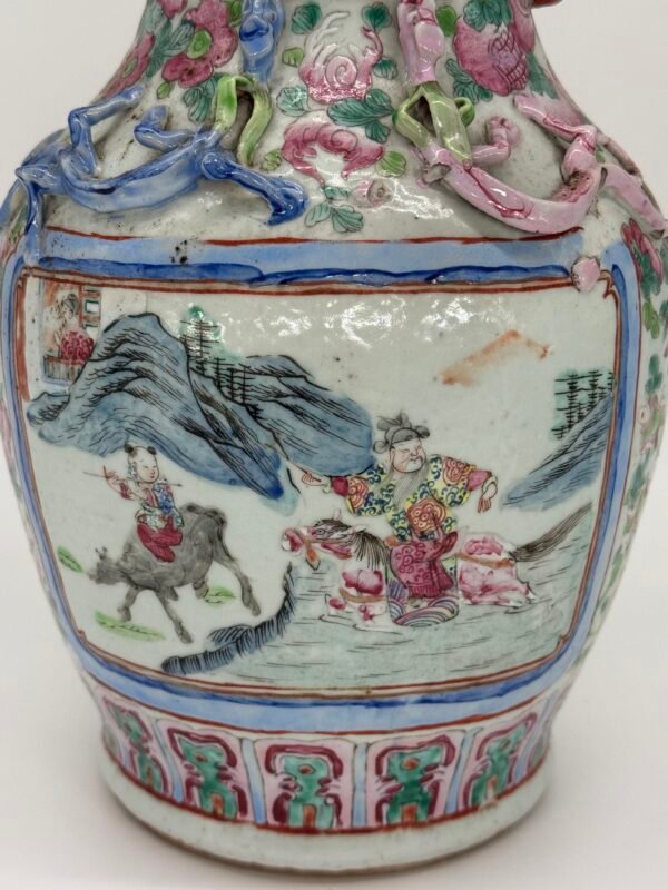 Famille Rose Vases, Chinese, 19th Century - Image 6