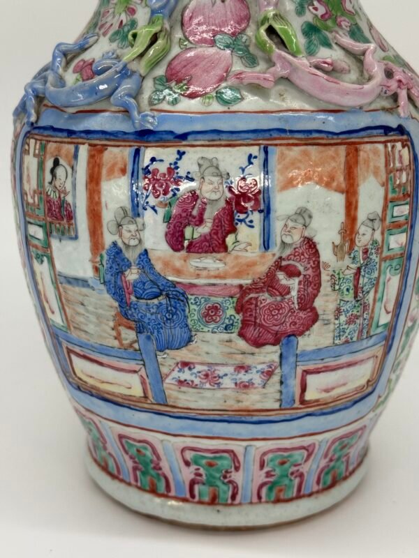 Famille Rose Vases, Chinese, 19th Century - Image 10