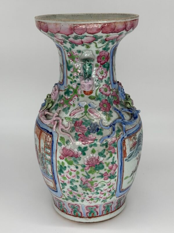 Famille Rose Vases, Chinese, 19th Century - Image 11