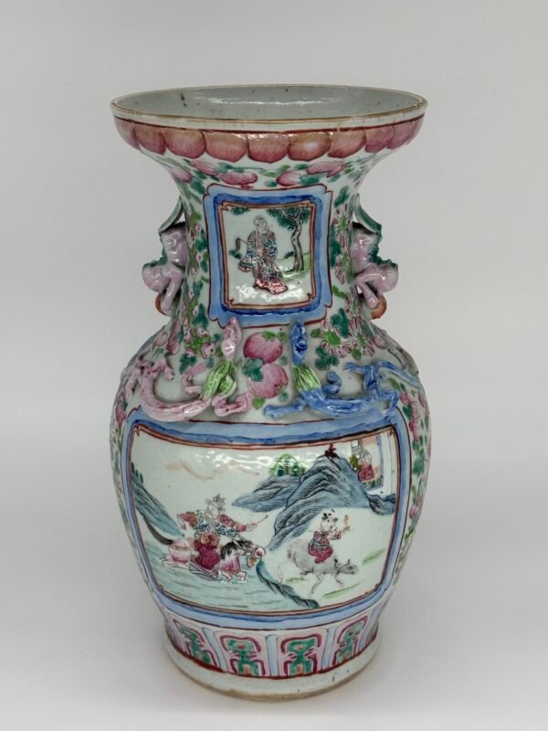 Famille Rose Vases, Chinese, 19th Century - Image 12