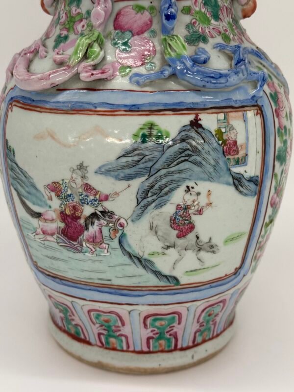 Famille Rose Vases, Chinese, 19th Century - Image 14
