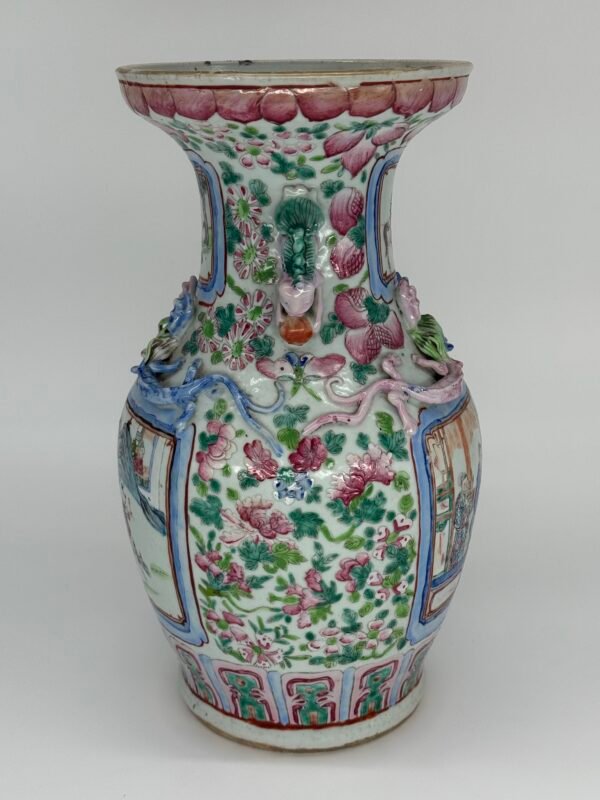 Famille Rose Vases, Chinese, 19th Century - Image 15