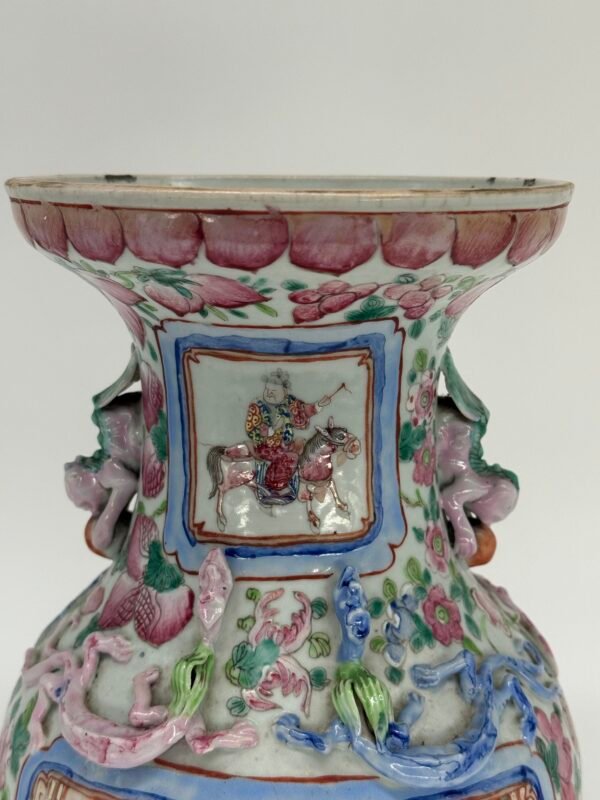 Famille Rose Vases, Chinese, 19th Century - Image 17