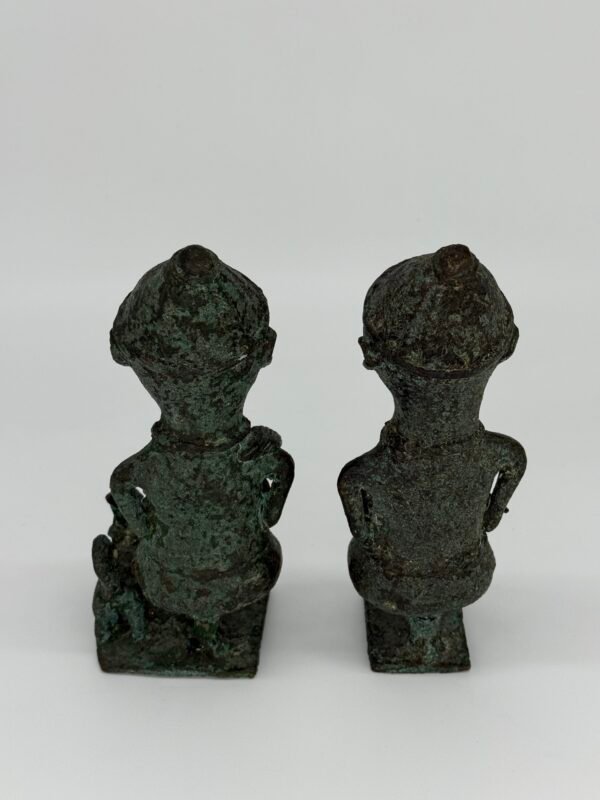 Yoruba Bronze Figures, Nigeria, Pair - Image 7
