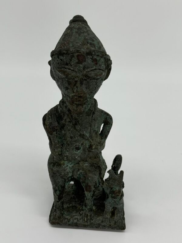 Yoruba Bronze Figures, Nigeria, Pair - Image 4