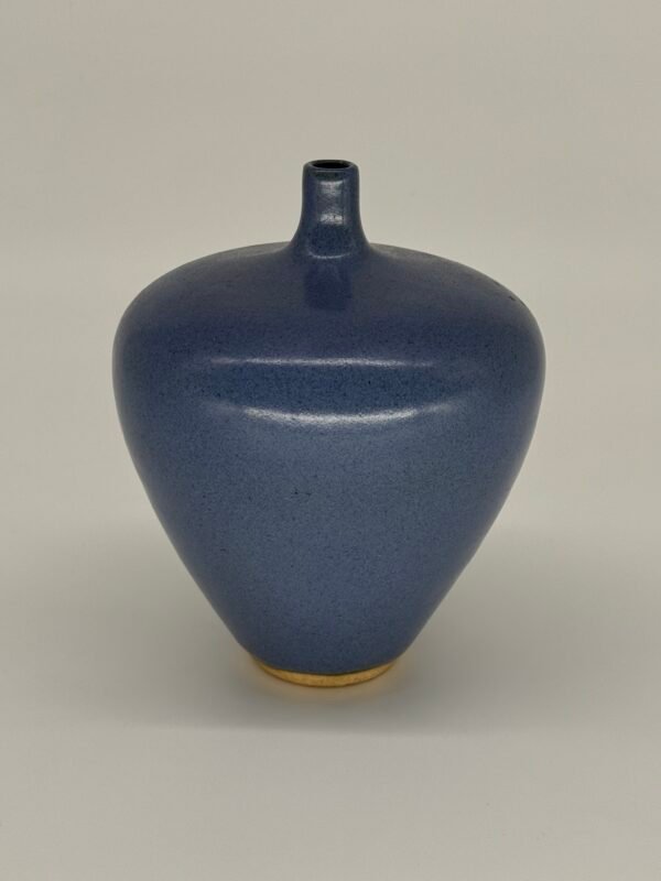 Stoneware Powder Blue Glazed Vase - Image 2