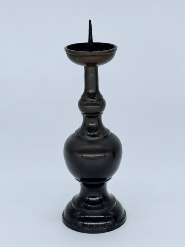 Bronze Candle Stands, Buddhist, Japan, 19th C. - Image 4