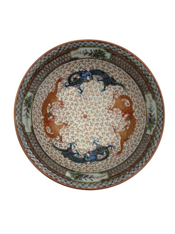 Fantastic Antique Chinese Dragon Punch Bowl, Qing period, Late 19th / Early 20th Century - Image 3