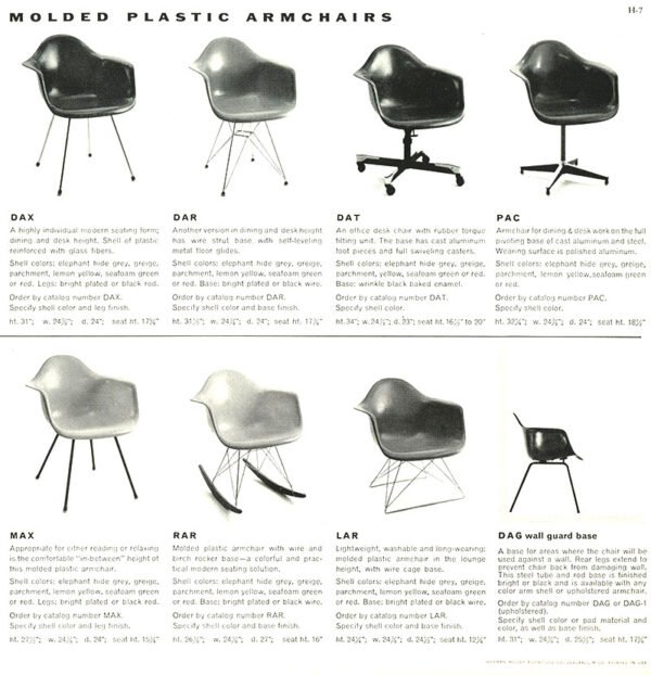 Zenith Fibreglass DAX Arm Chair, Charles Eames & Herman Miller, USA, 1st Generation, 1953-54 - Image 15