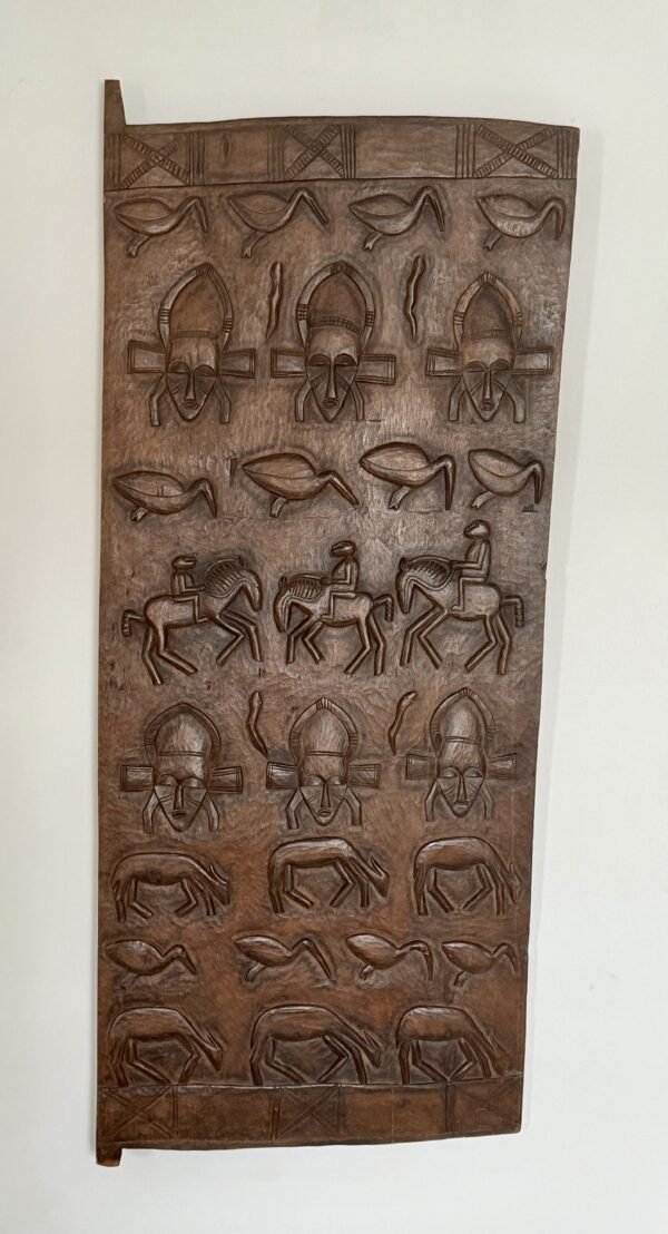 Beautiful African Granary Door, Dogon People, Mali, Mid-Century