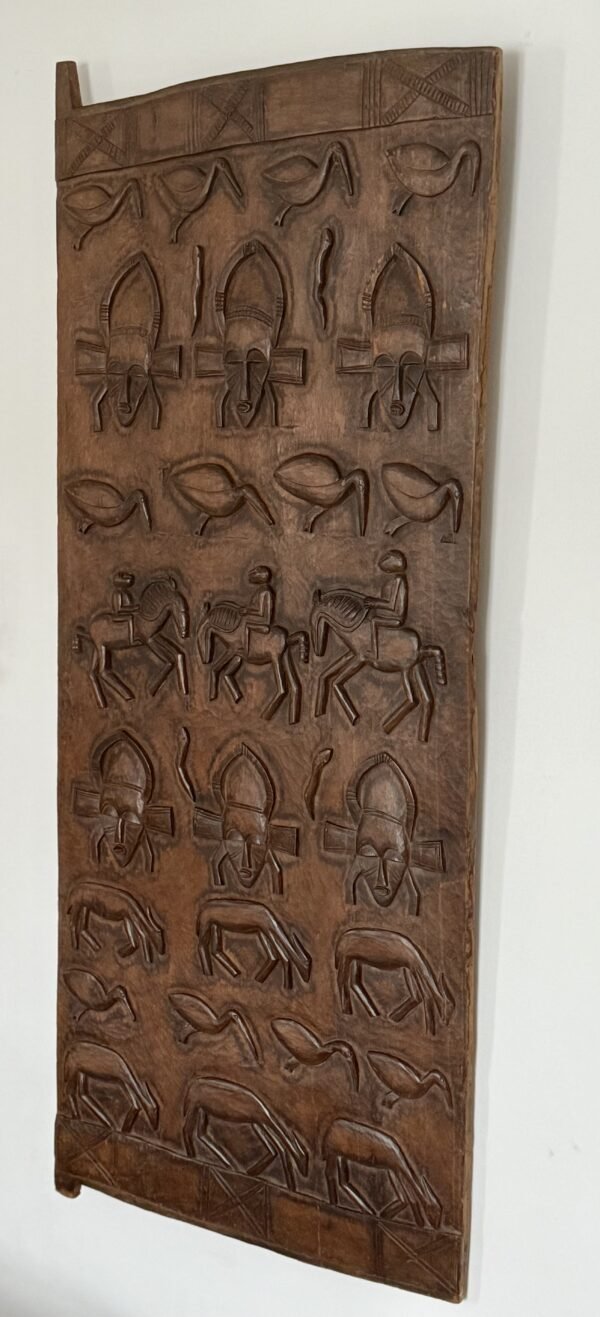 Beautiful African Granary Door, Dogon People, Mali, Mid-Century - Image 3