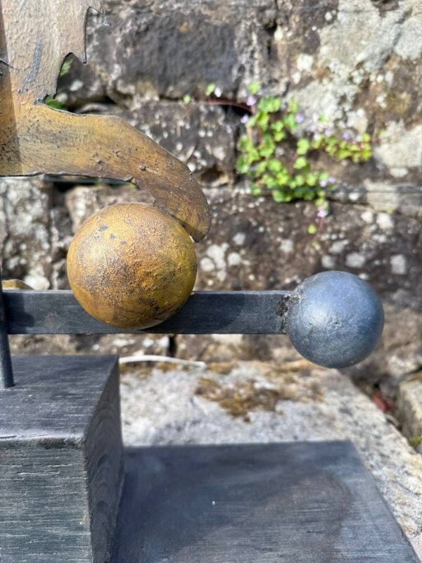 Fantastic Folk Art Inspired Lion & Ball Contemporary Metal Weathervane, Ramsay Gillies, Scotland - Image 10