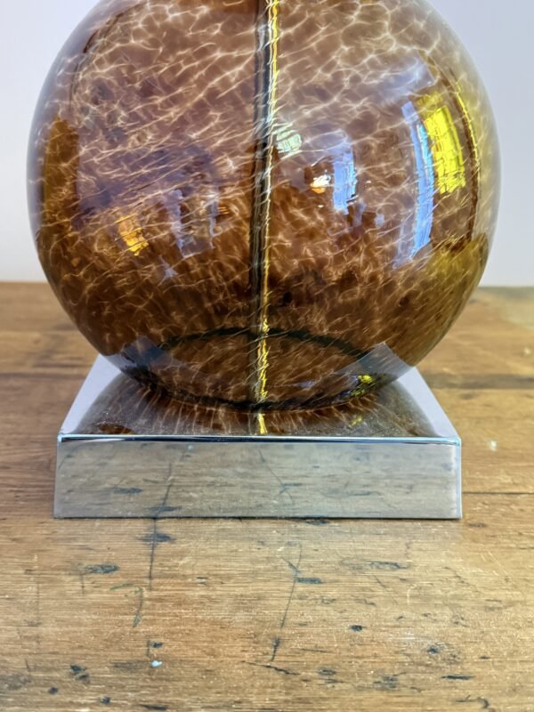 Large Heathfield & Co 'Opera' Tortoise Finish 3 Ball Glass Table Lamp – 2007 - Image 7